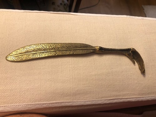 Coupe papier bronze doré - en,