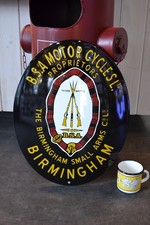 Plaque émaillée BSA motor