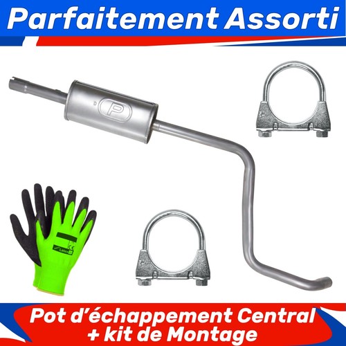 Pot échappement central - pot, d’échappement
