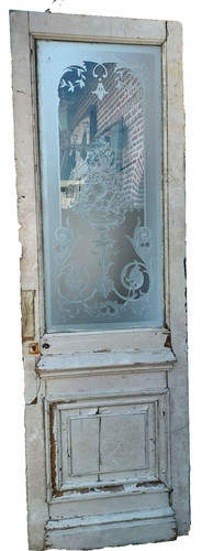 Porte vitrée verre gravé - vitrée,