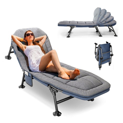 Chaise longue pliante - /, lit