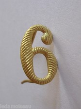 Chiffre doré 6 ou 9 pour