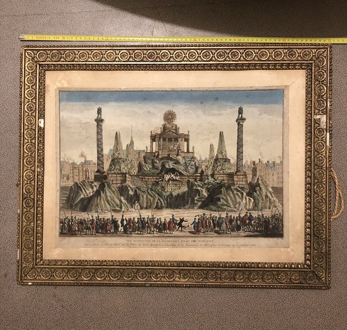 Gravure ancienne paris - ancienne,