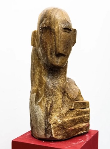 Sculpture buste grès - sculpture,