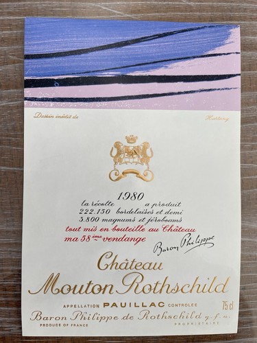 étiquette château mouton - château,