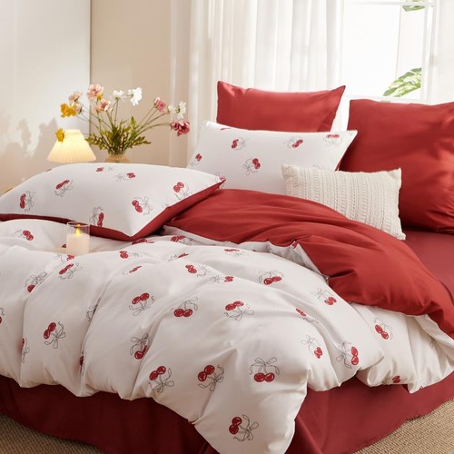 Housse couette cerises - housse,