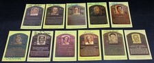 Yellow Hall Of Fame Plaque Postcard Signed/Auto Lot (11) Lefty Gomez ZJ17896