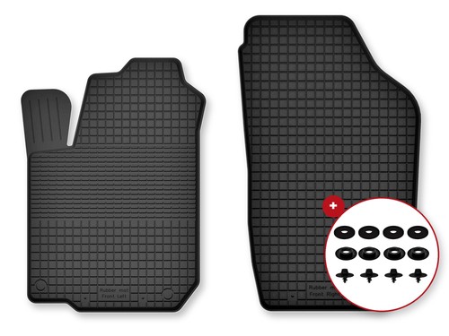 Tapis avant caoutchouc bac
