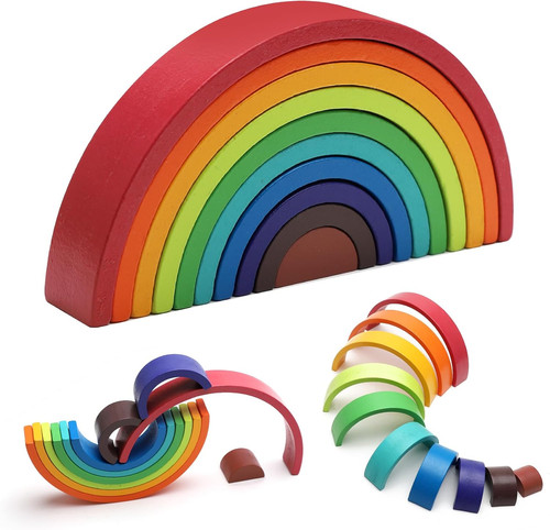 Jouets bois arc - bois, arc-en-ciel