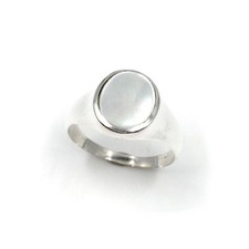 Bague en argent 925 nacre
