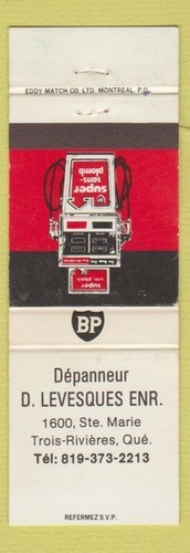 Matchbook cover oil gas - matchbook,