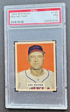 1949 Bowman #125 Ken Keltner (DiMaggio hitting streak connection) PSA 7