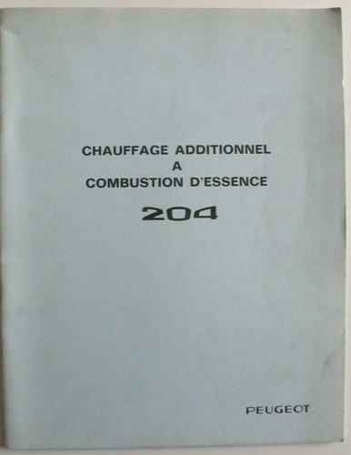 Manuel atelier peugeot 204 - d'atelier,