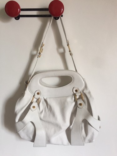 Sac cuir blanc - sac, abaco