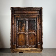 Grande porte afghane en bois sculpté–  XIXe siècle Architecture Palais Asie