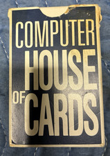 Vtg COMPUTER HOUSE OF CARDS Charles Eames design IBM 1970 Osaka World's Fair