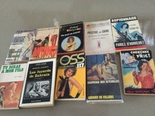 Lot 10 livres romans policiers
