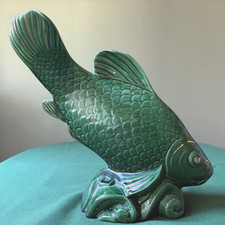 ART DECO Poisson en faïence