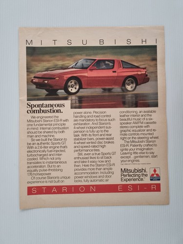 Mitsubishi starion publicité - mitsubishi,