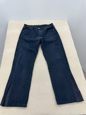 Jean droit délavé foncé