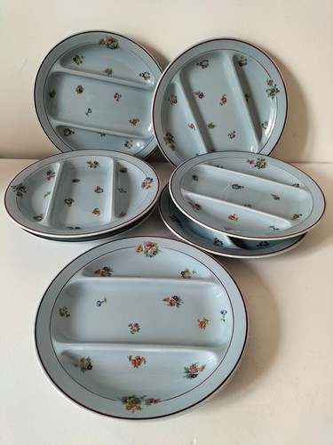 Assiettes compartimentées - 7,