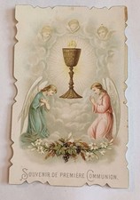 Ancienne image pieuse Souvenir