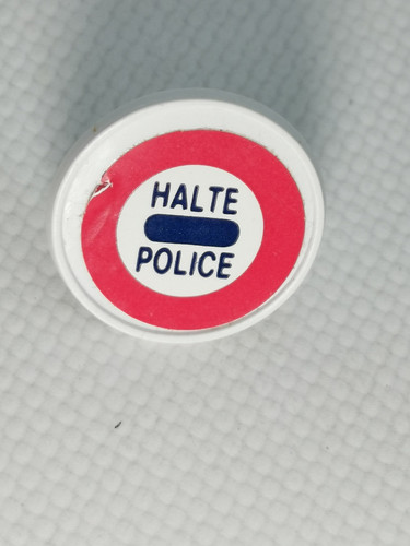 Majokit panneau halte police - police,