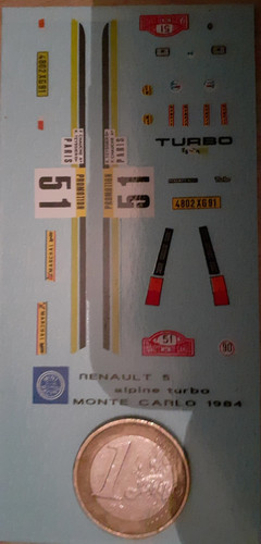Décalcomanie renault alpine - décalcomanie, 5