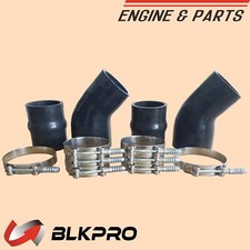 Intercooler Boot Kit Silicone Hose Pipe T-Clamp Fits For Dodge Ram Cummins 94-02