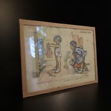 Engraving drawing eau forte Germaine BOURET 1935 shoes FINOKI France N3856 