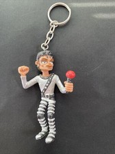 RARE Vintage Michael Jackson 1987 Comics Spain 3.5" Figurine PVC Keychain Toy