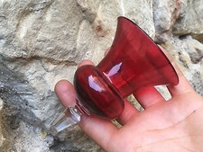 Veilleuse Verre Sang de Boeuf