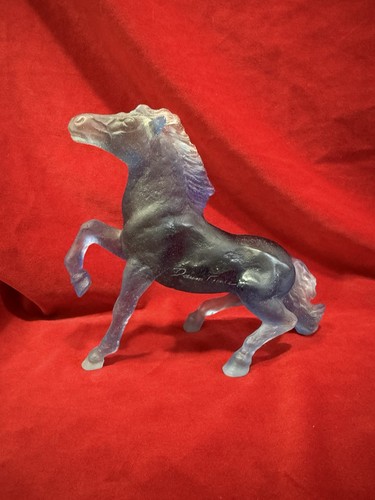 Sculpture cheval sauvage daum - sculpture,