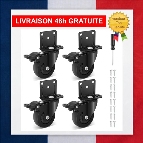 Roulettes pivotantes 50mm - , avec