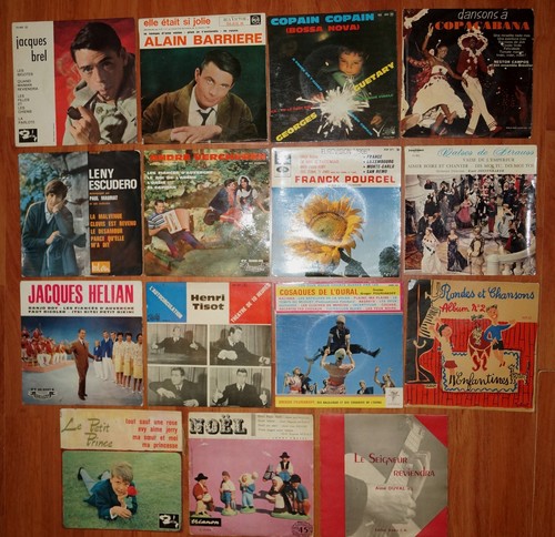 Lot détail vinyle 45t - lot, ou