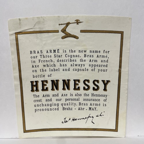 Bras armé hennessy - bras,