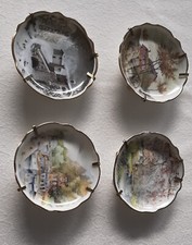 4 Coupelles miniatures porcelaine fine de Limoges motifs 4 saisons