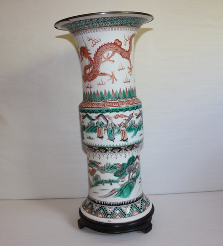 Ancien vase porcelaine - ancien,