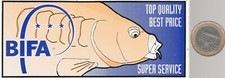 Autocollant. Pêche. BIFA