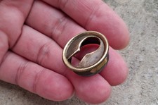 OLD BUILT-IN ENTRANCE KEY FURNITURE LOCK bronze or brass d = 2.3cm No. 33C