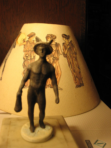 Statue romaine mercure ailé - ,
