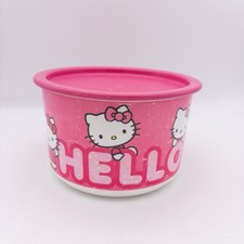 Tupperware Hello Kitty Storage Canister with Lid Sanrio 940mL 1 Liter Pink