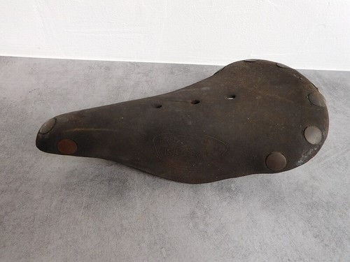 Ancienne selle velo cuir - velo,