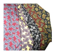 Foulard Homme De Soie Imprimée Dessins Cachemire Ascot Cashecol Made IN Italy en