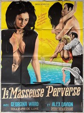 LA MASSEUSE PERVERSE affiche originale 1973 Don Chaffey film 120x160 Litho