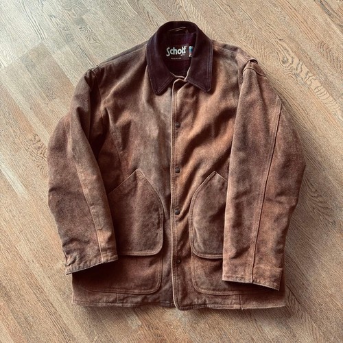 Veste cuir suédé schott - veste,