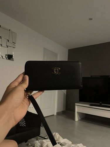 Portefeuille zippé chanel - zippé, en