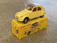 Antique toy Dinky Toys France Citroen 2CV model 61 yellow 558