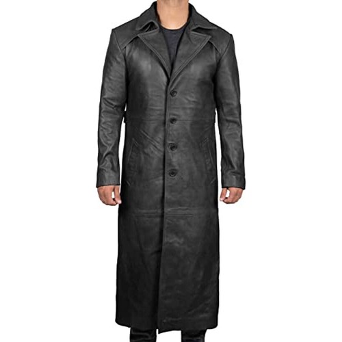 Manteau long cuir - en, d'agneau