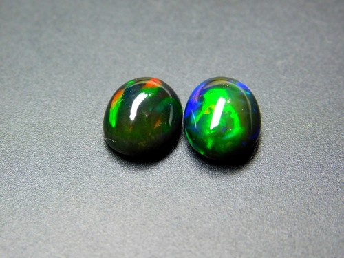 Paire opale noire - d'opale,